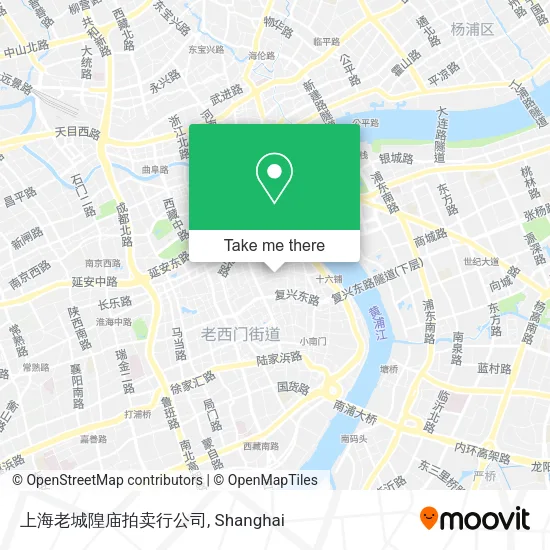 上海老城隍庙拍卖行公司 map