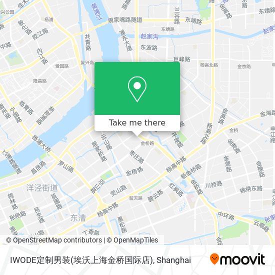 IWODE定制男装(埃沃上海金桥国际店) map