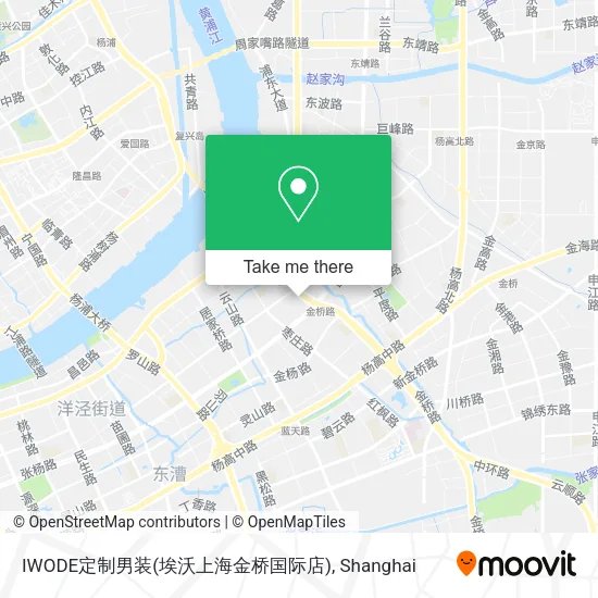 IWODE定制男装(埃沃上海金桥国际店) map