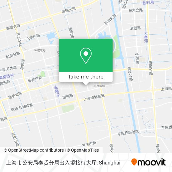 上海市公安局奉贤分局出入境接待大厅 map