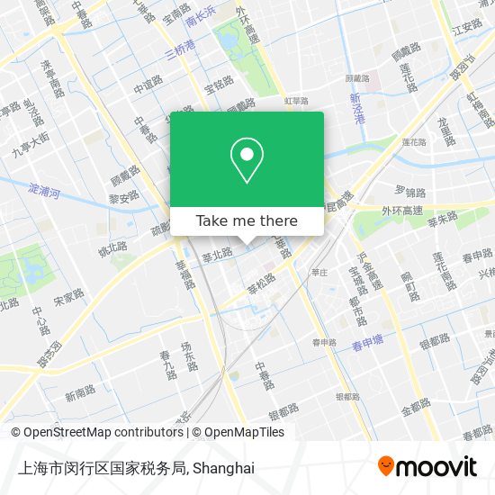 上海市闵行区国家税务局 map