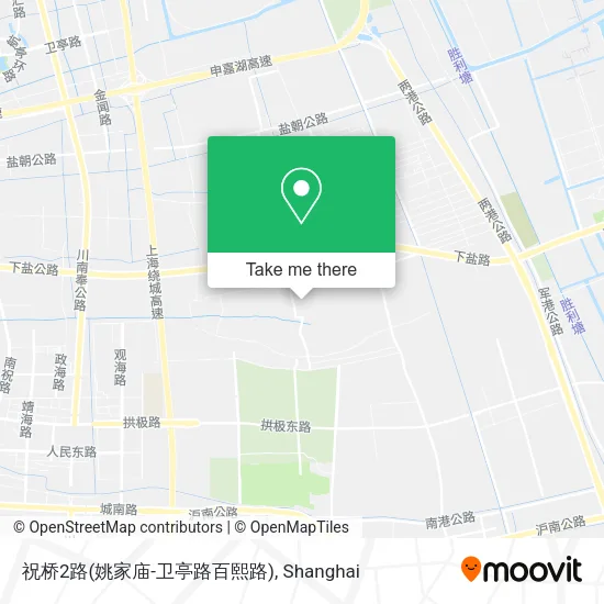 祝桥2路(姚家庙-卫亭路百熙路) map