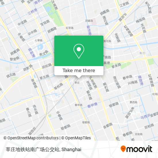 莘庄地铁站南广场公交站 map