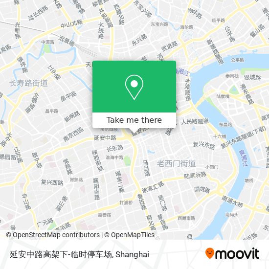 延安中路高架下-临时停车场 map