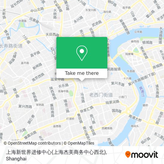 上海新世界进修中心(上海杰美商务中心西北) map