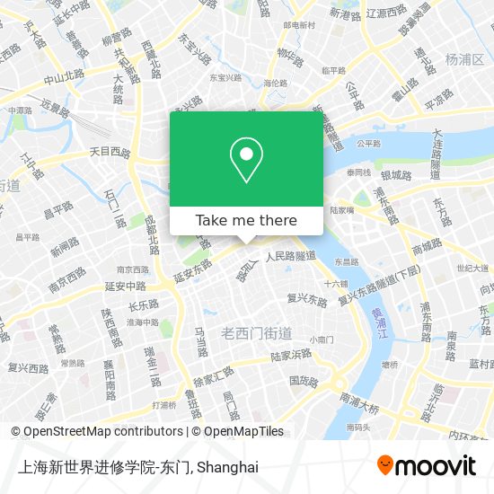 上海新世界进修学院-东门 map