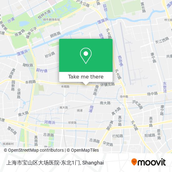 上海市宝山区大场医院-东北1门 map