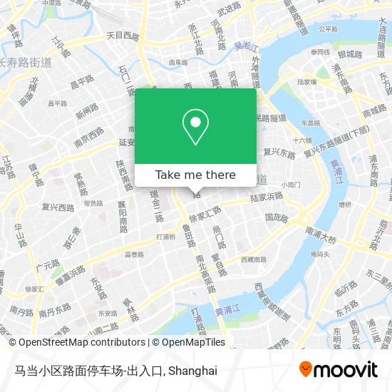 马当小区路面停车场-出入口 map