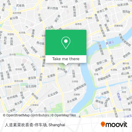 人道素菜欢喜斋-停车场 map