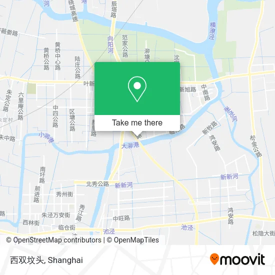 西双坟头 map