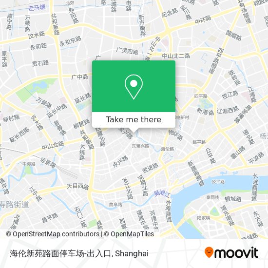 海伦新苑路面停车场-出入口 map