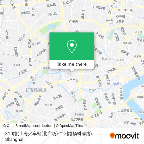 310路(上海火车站(北广场)-兰州路杨树浦路) map