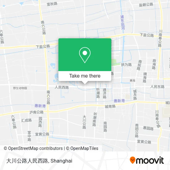 大川公路人民西路 map