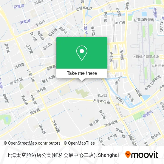 上海太空舱酒店公寓(虹桥会展中心二店) map