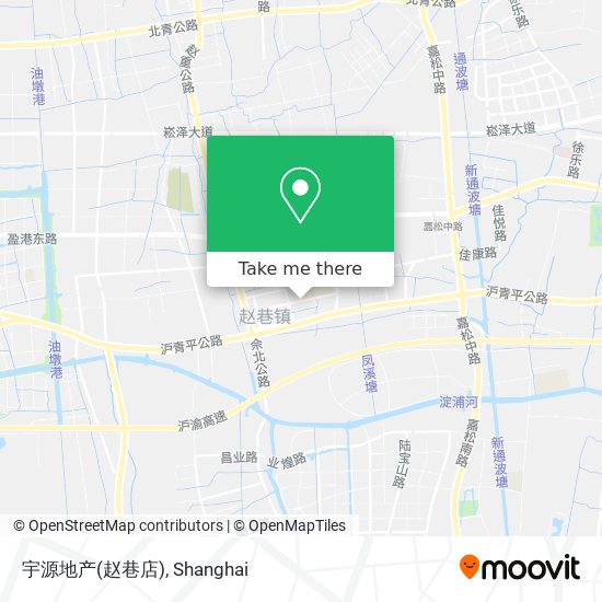 宇源地产(赵巷店) map