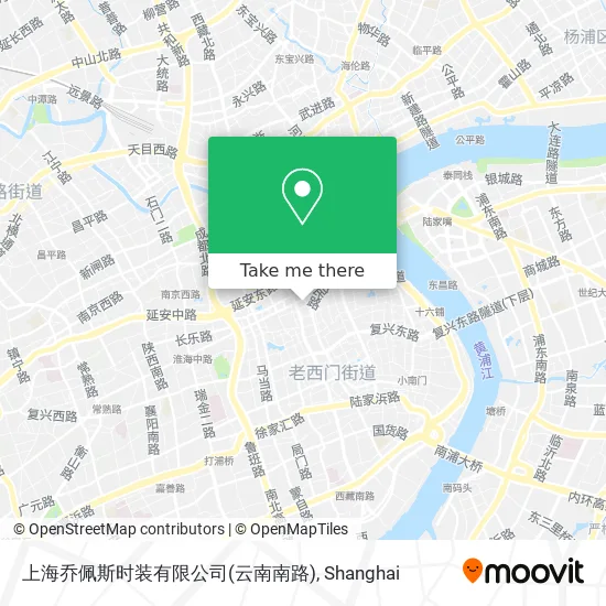 上海乔佩斯时装有限公司(云南南路) map