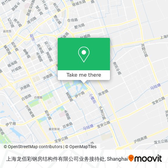 上海龙佰彩钢房结构件有限公司业务接待处 map