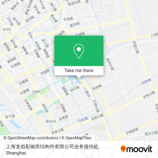 上海龙佰彩钢房结构件有限公司业务接待处 map