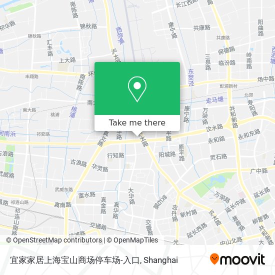 宜家家居上海宝山商场停车场-入口 map