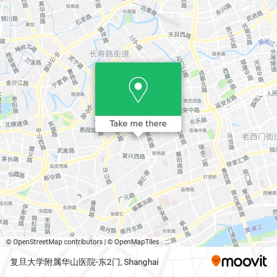 复旦大学附属华山医院-东2门 map