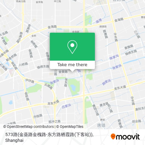 573路(金葵路金槐路-东方路栖霞路(下客站)) map