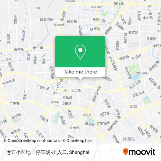 运五小区地上停车场-出入口 map