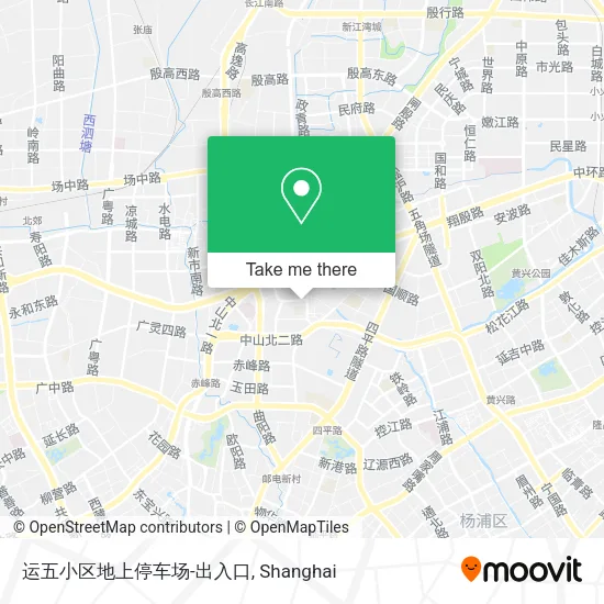 运五小区地上停车场-出入口 map