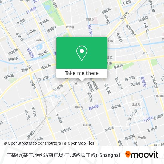 庄莘线(莘庄地铁站南广场-三城路腾庄路) map