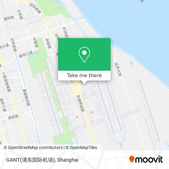 GANT(浦东国际机场) map