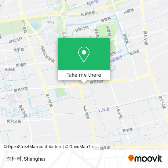 旗杆村 map