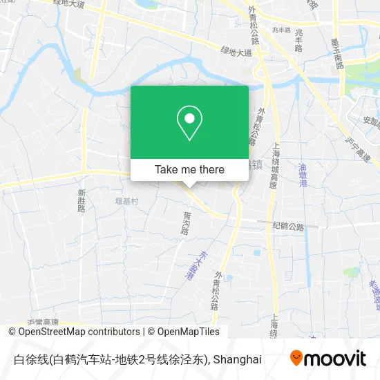 白徐线(白鹤汽车站-地铁2号线徐泾东) map