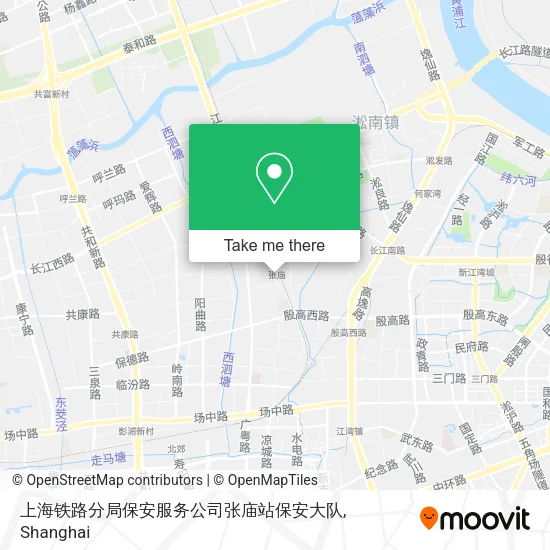 上海铁路分局保安服务公司张庙站保安大队 map