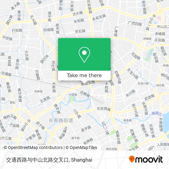 交通西路与中山北路交叉口 map