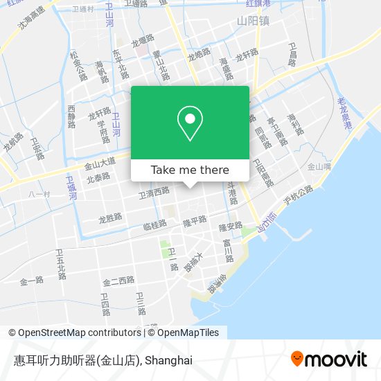 惠耳听力助听器(金山店) map