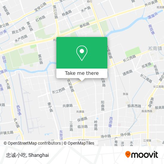 忠诚小吃 map