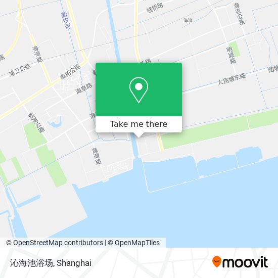 沁海池浴场 map