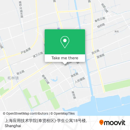 上海应用技术学院(奉贤校区)-学生公寓18号楼 map