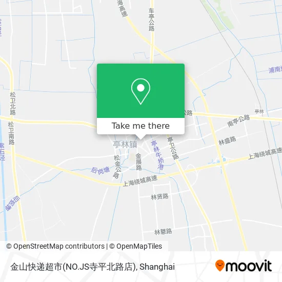 金山快递超市(NO.JS寺平北路店) map