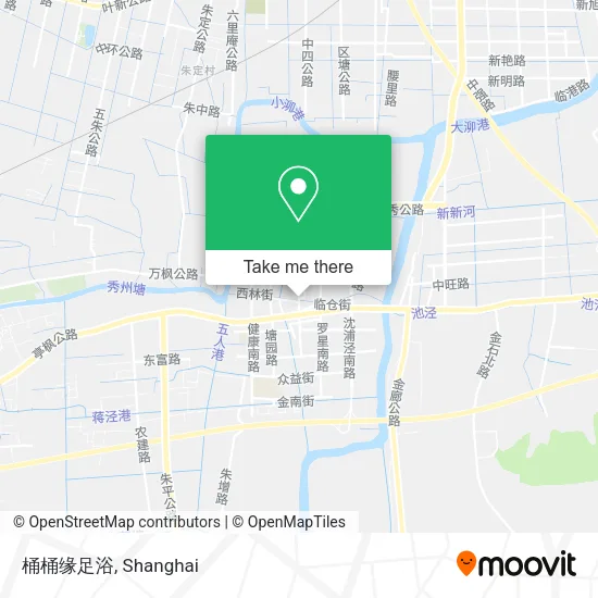 桶桶缘足浴 map