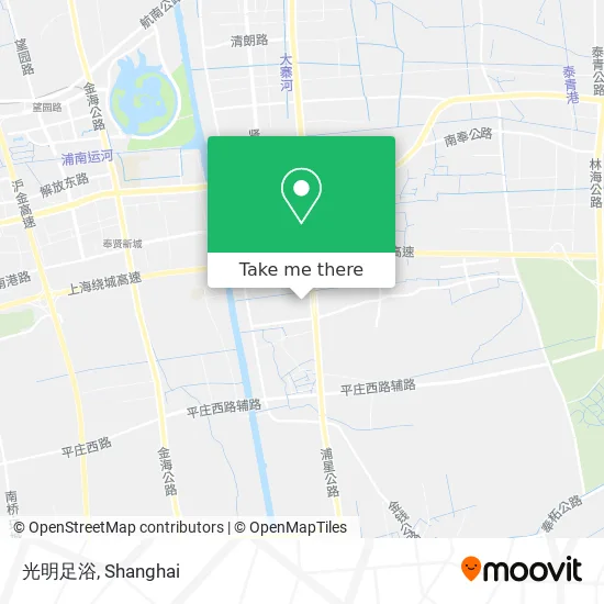 光明足浴 map