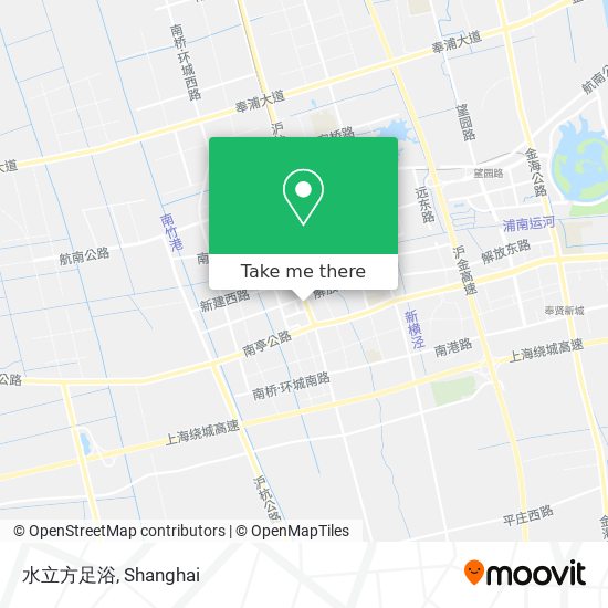 水立方足浴 map
