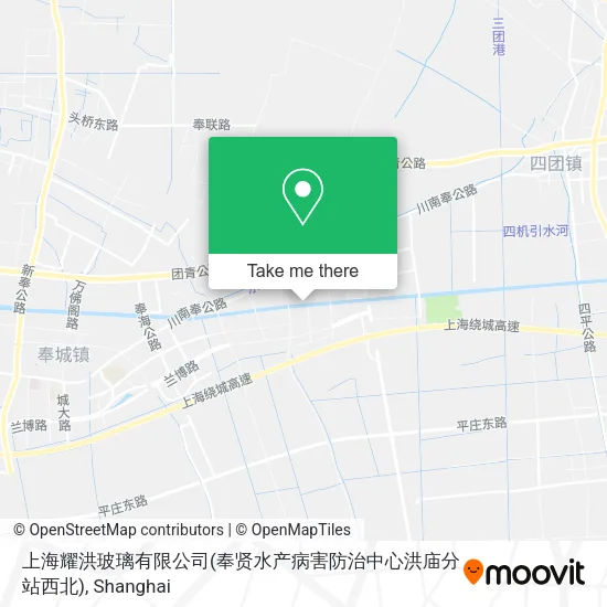 上海耀洪玻璃有限公司(奉贤水产病害防治中心洪庙分站西北) map