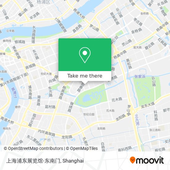 上海浦东展览馆-东南门 map