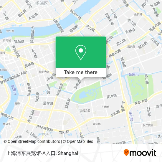 上海浦东展览馆-A入口 map