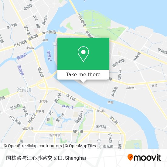 国栋路与江心沙路交叉口 map