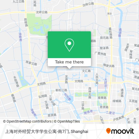 上海对外经贸大学学生公寓-南7门 map