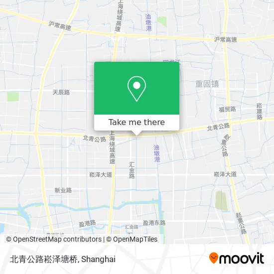 北青公路崧泽塘桥 map
