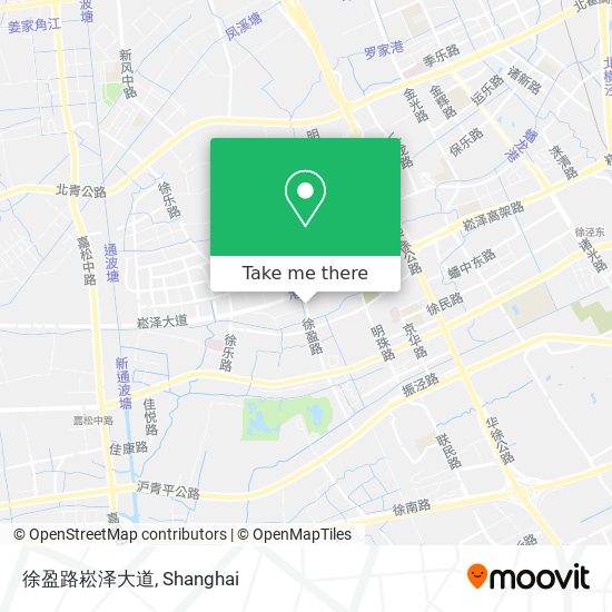 徐盈路崧泽大道 map