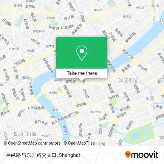 昌邑路与东方路交叉口 map