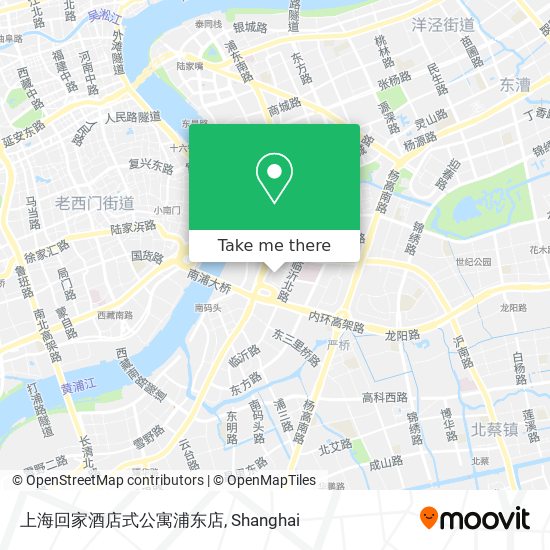 上海回家酒店式公寓浦东店 map